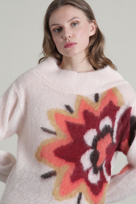 Maglia con intarsio Fashion Market