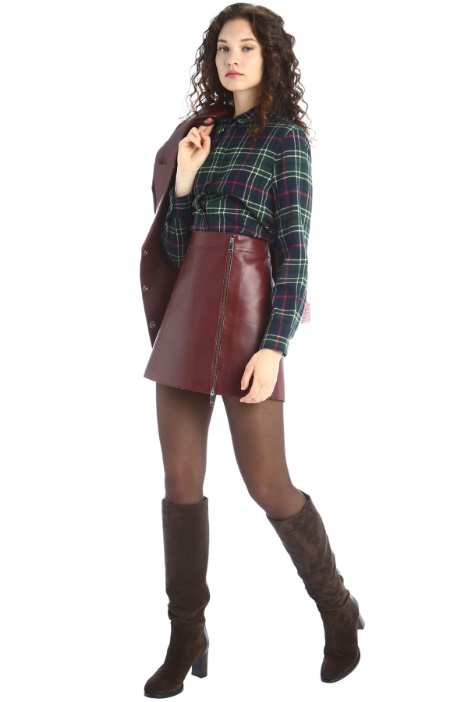 Minigonna in vera pelle Fashion Market