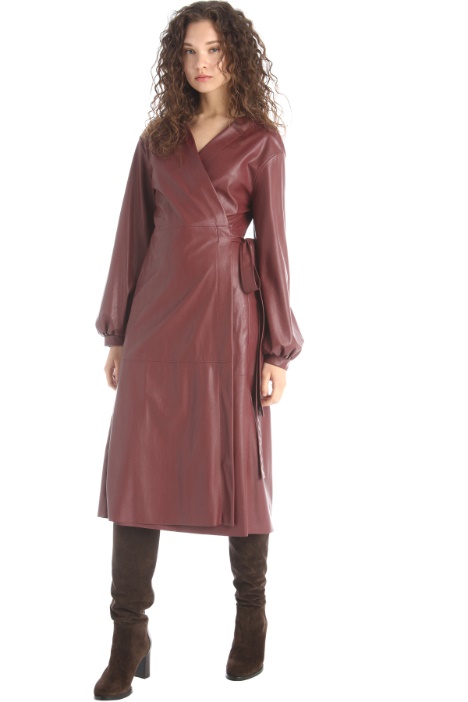 Abito a portafoglio effetto pelle Fashion Market