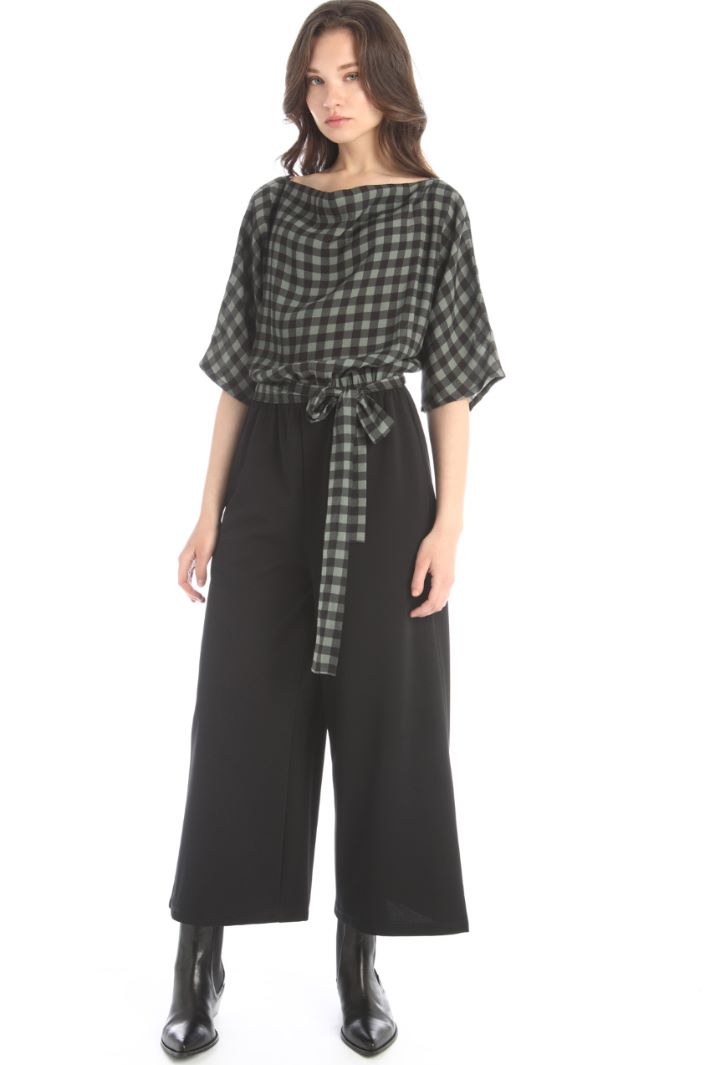 Tuta in sablé e jersey Fashion Market Tuta in sablé e jersey Fashion Market