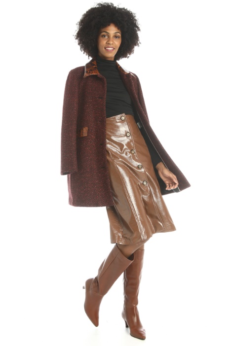 Gonna effetto vernice Fashion Market