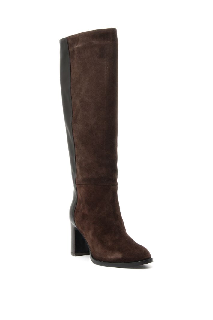 Stivali in camoscio e pelle Fashion Market