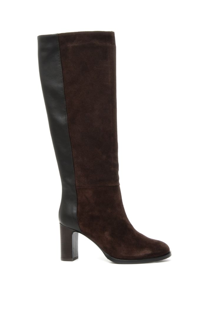 Stivali in camoscio e pelle Fashion Market