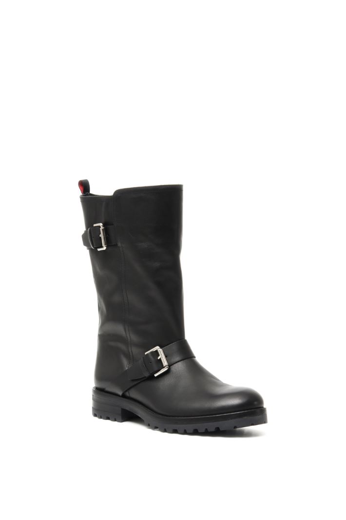 Bikers in pelle con cinturini Fashion Market