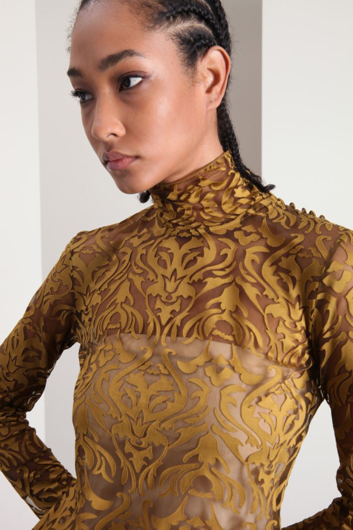 Top in jersey tulle Fashion Market Top in jersey tulle Fashion Market