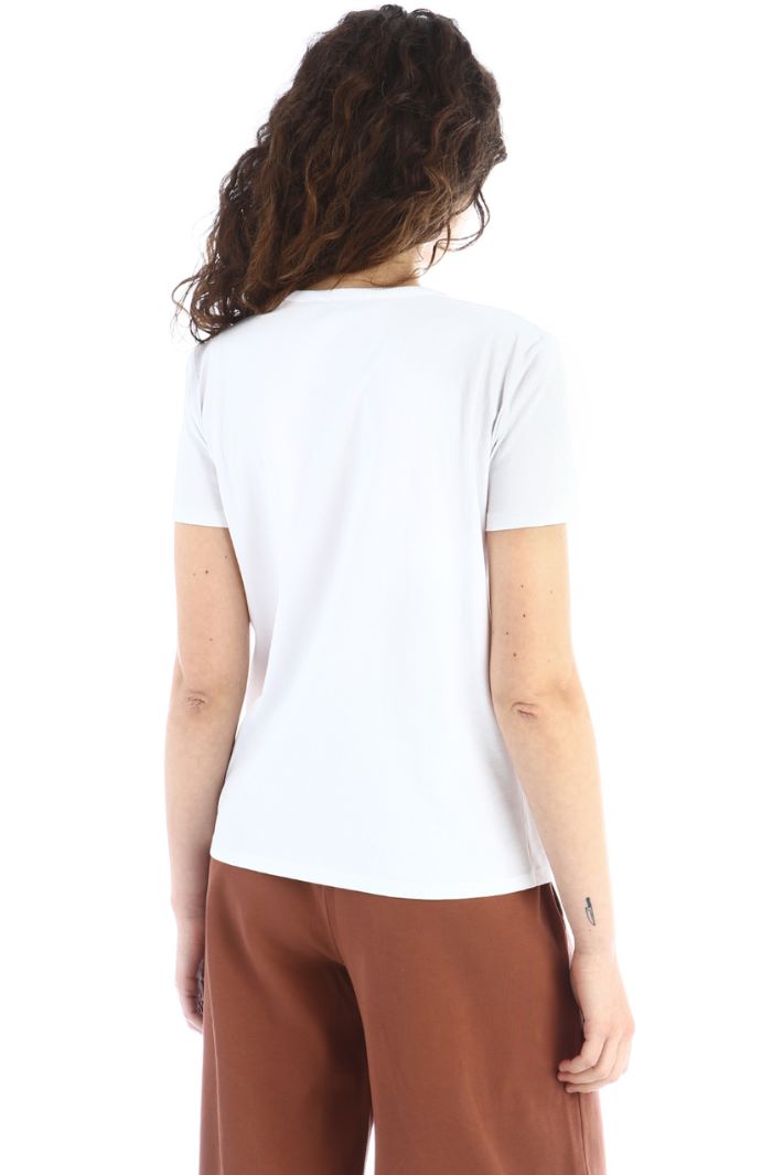 T-shirt con motivo di strass Fashion Market T-shirt con motivo di strass Fashion Market