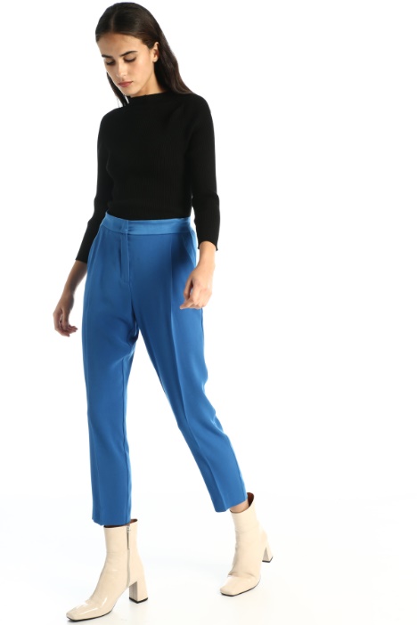 Pantaloni in enver satin Fashion Market
