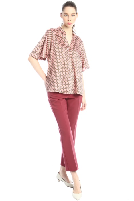 Pantaloni in tela di viscosa Fashion Market