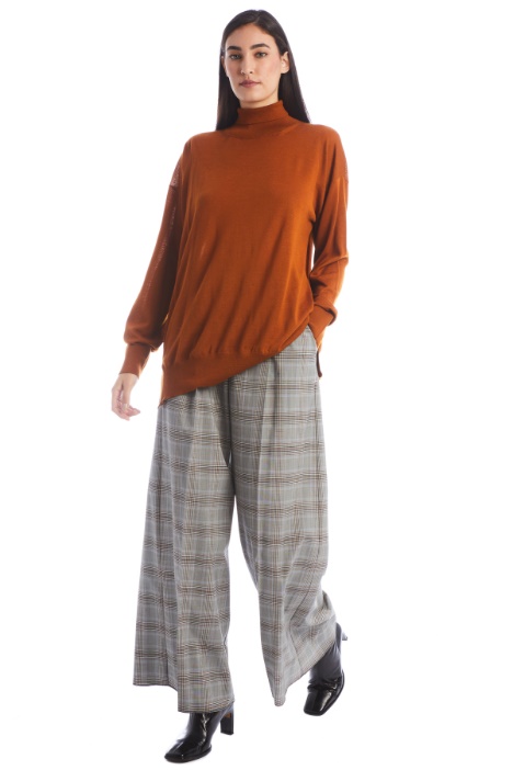 Pantaloni ampi tinto filo Fashion Market