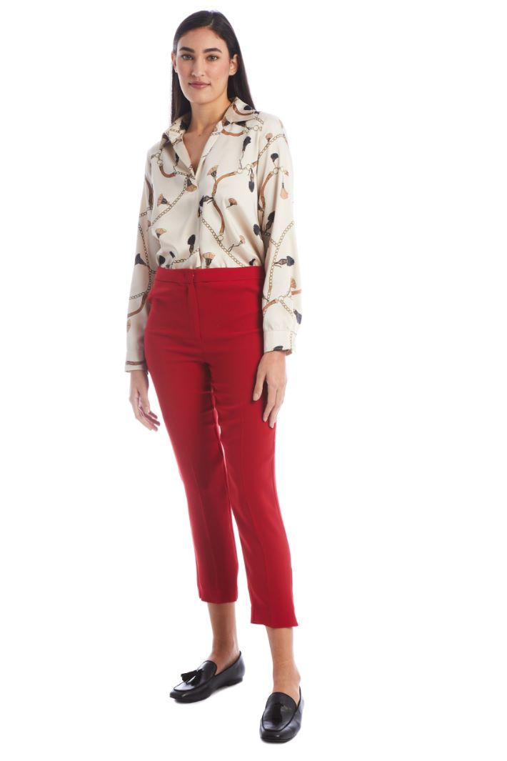 Pantaloni a sigaretta in cady Fashion Market