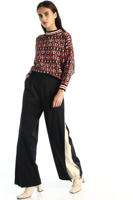 Pantaloni in saglia e jersey Fashion Market