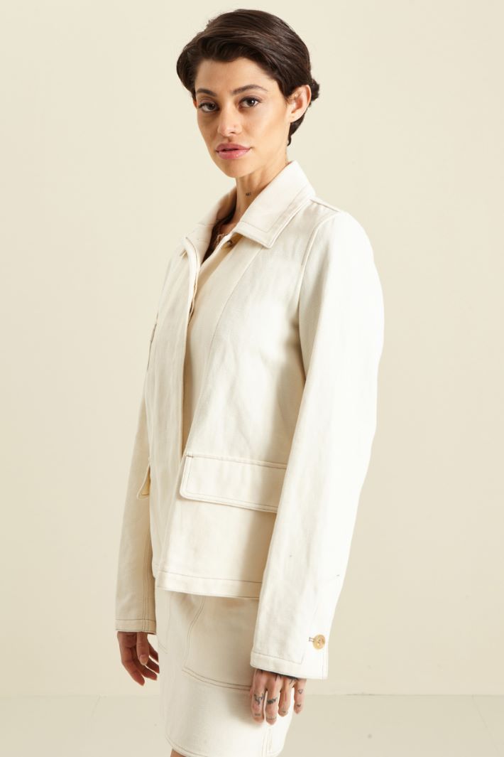 Giacca in cotone e lino Fashion Market Giacca in cotone e lino Fashion Market