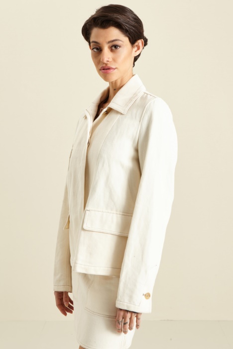 Giacca in cotone e lino Fashion Market