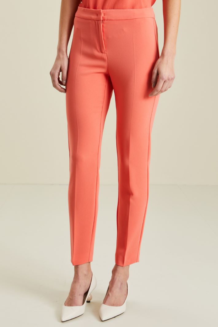 Pantaloni a sigaretta in cady Fashion Market