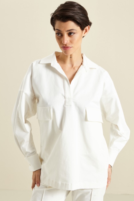 Casacca in gabardina di cotone Fashion Market