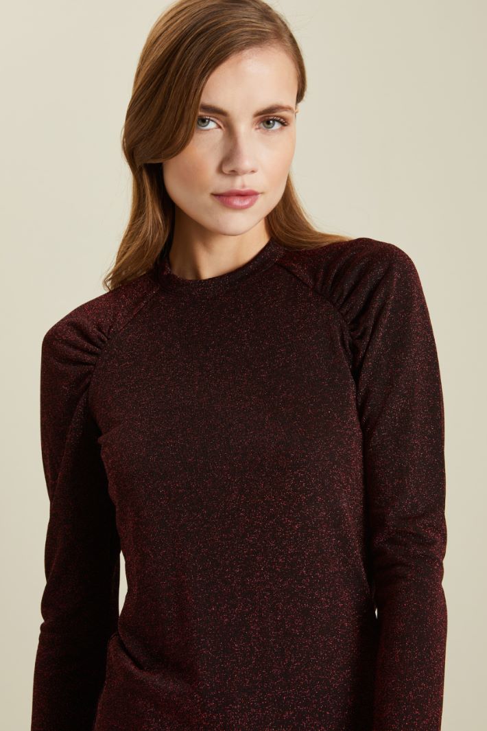 Top in jersey lamè Fashion Market