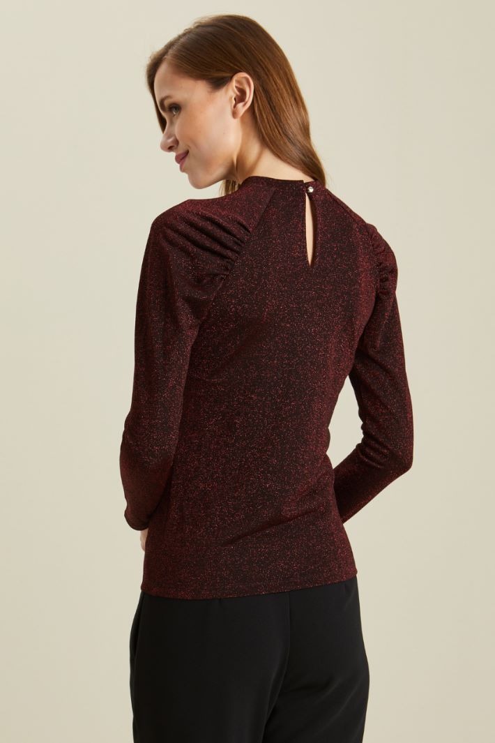 Top in jersey lamè Fashion Market