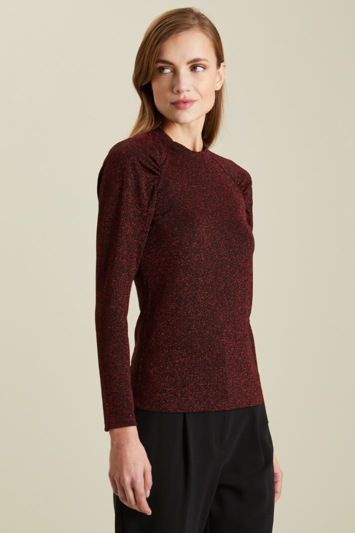 Top in jersey lamè Fashion Market