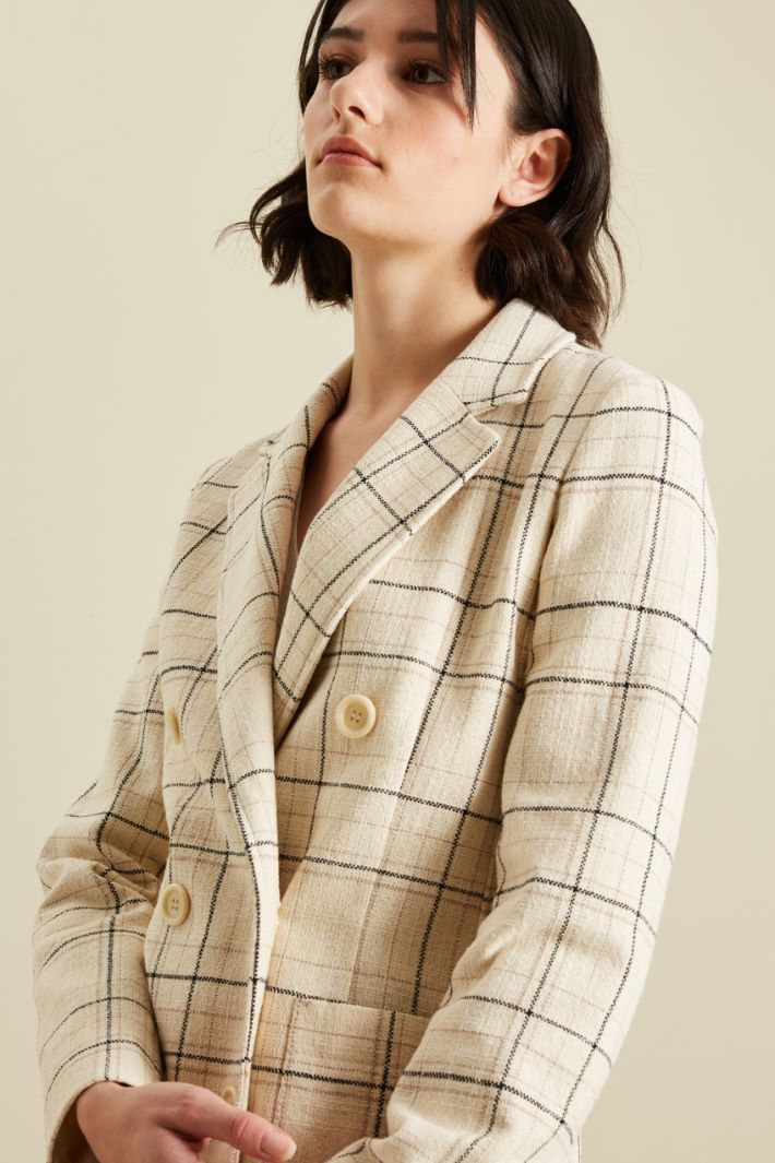 Blazer in stuoia di cotone Fashion Market