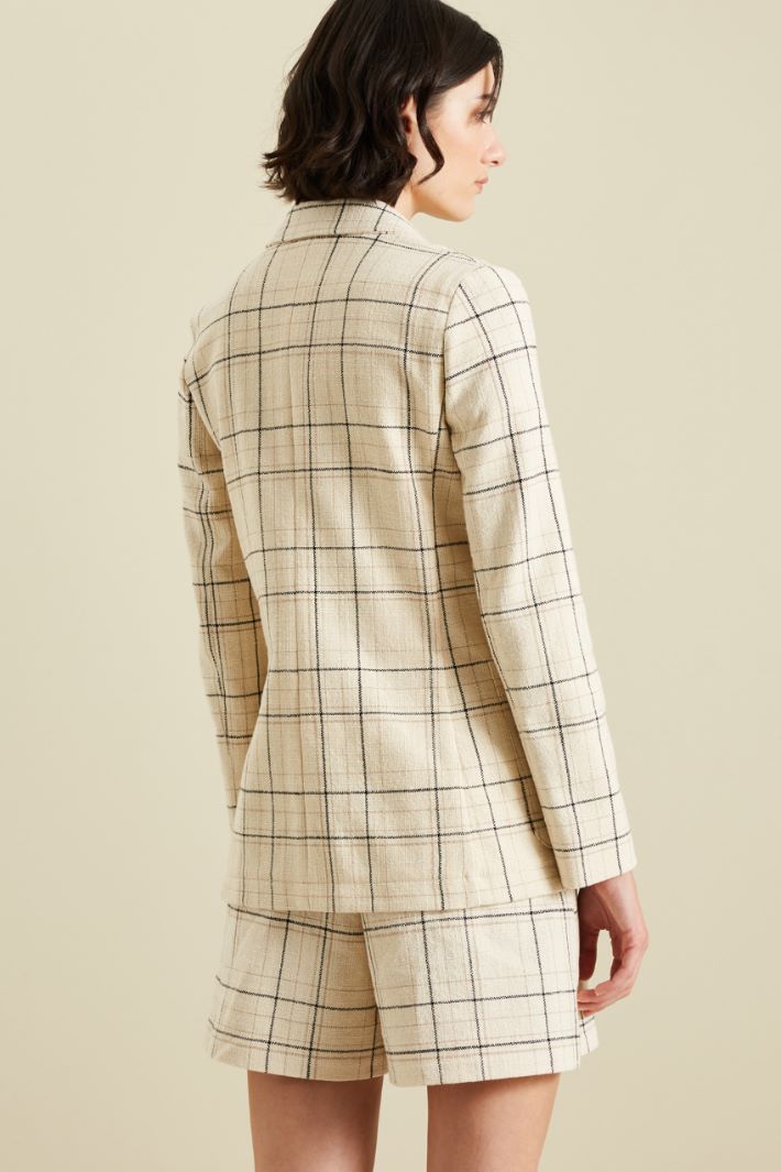 Blazer in stuoia di cotone Fashion Market