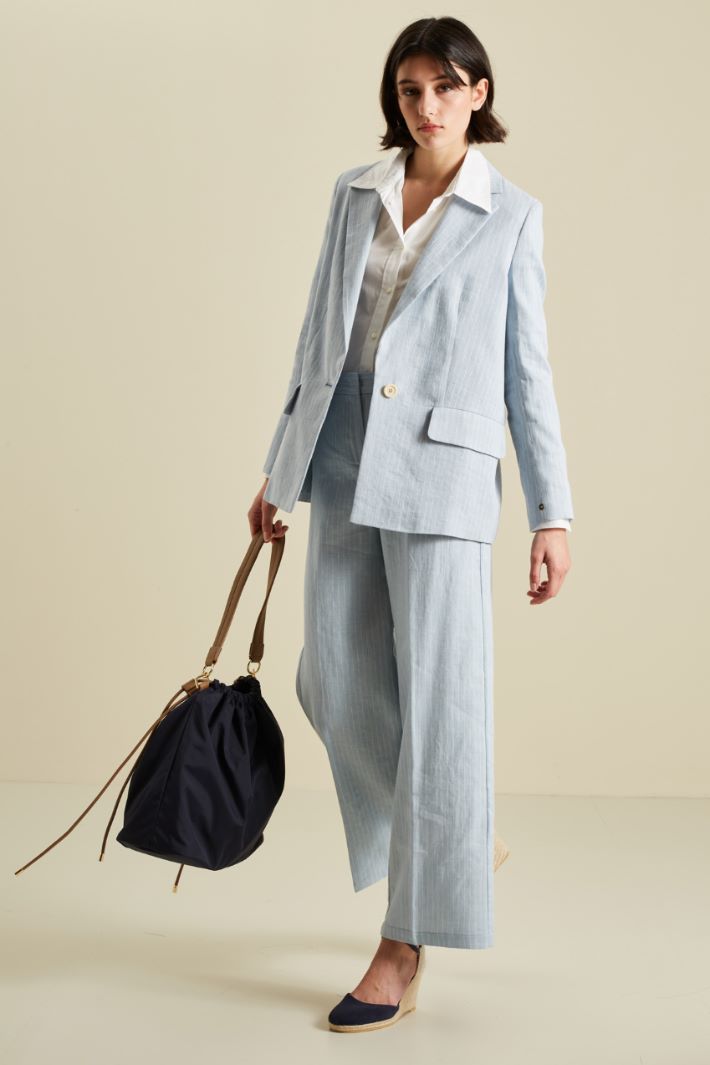 Blazer in lino e cotone Fashion Market