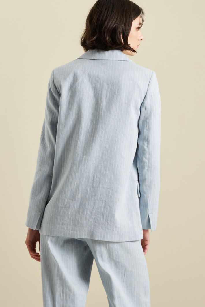 Blazer in lino e cotone Fashion Market