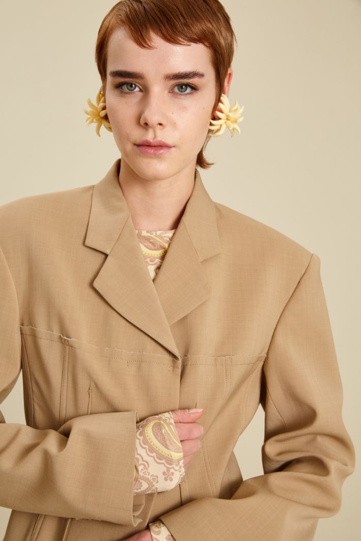 Blazer in tela di lana Fashion Market Blazer in tela di lana Fashion Market