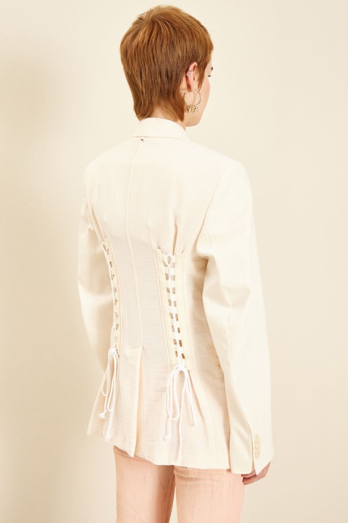 Blazer sfiancato con intrecci Fashion Market