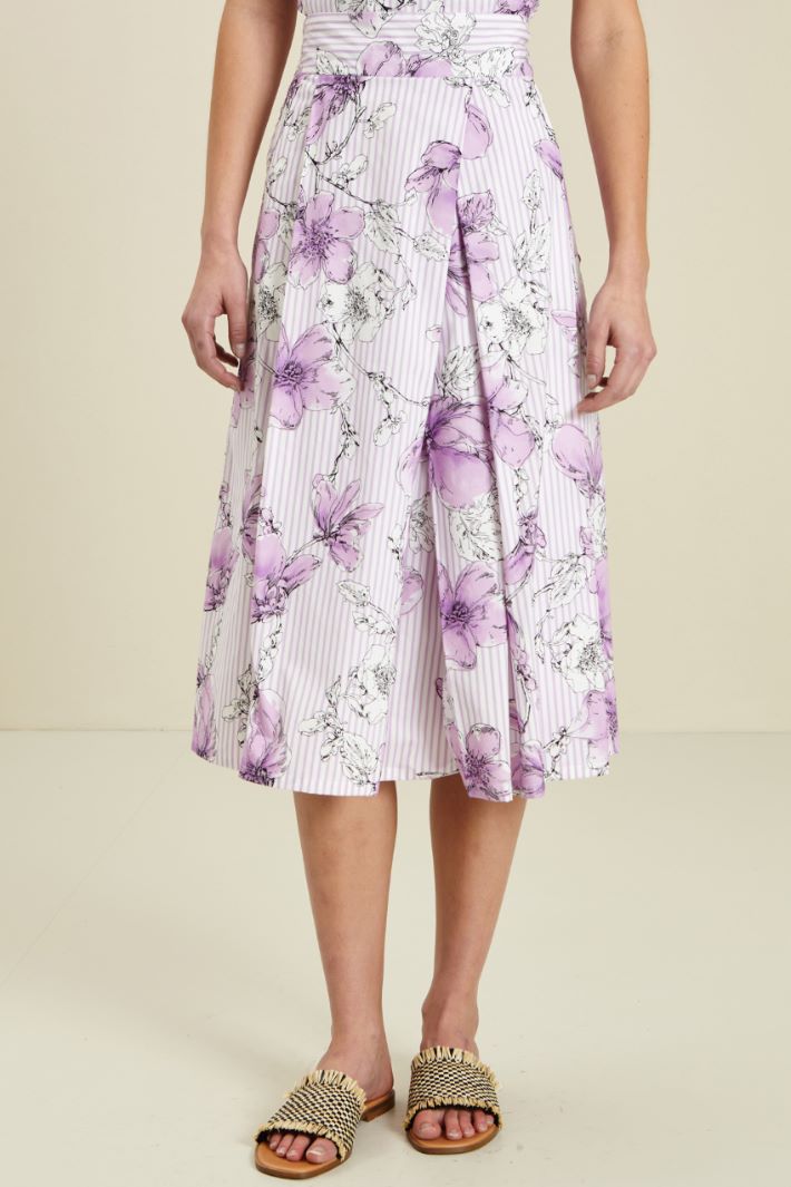 Gonna in popeline di cotone Fashion Market