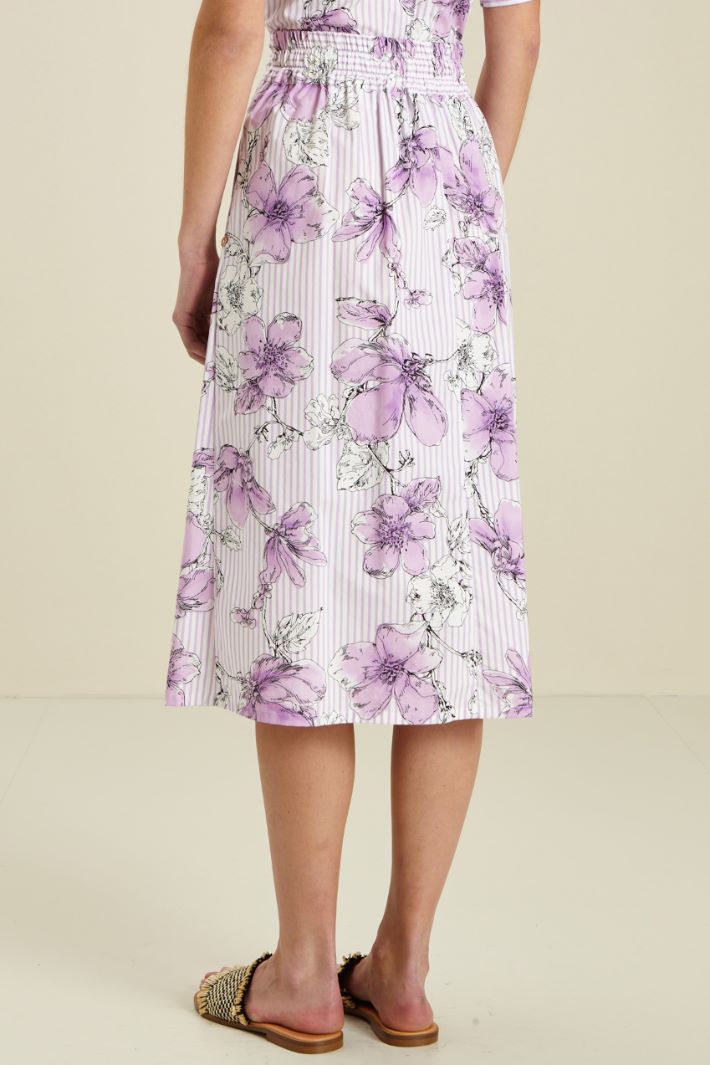 Gonna in popeline di cotone Fashion Market