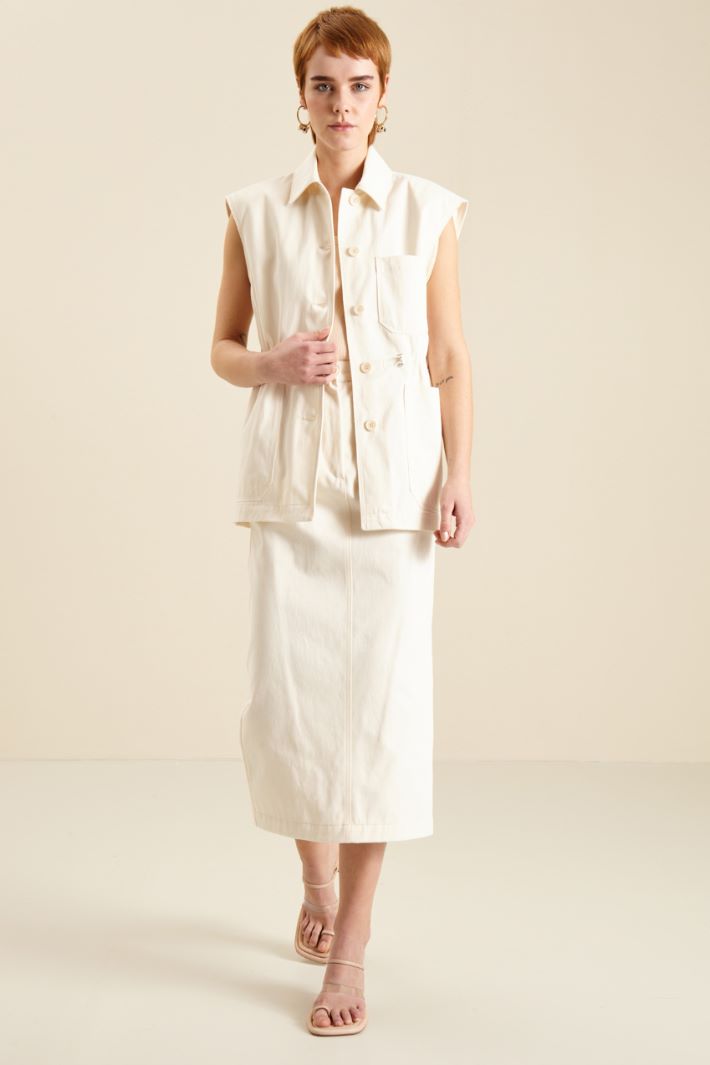 Gonna in bull di cotone Fashion Market