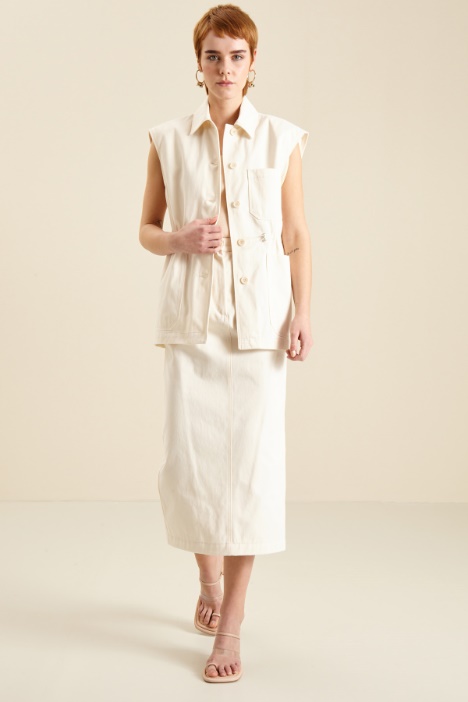 Gonna in bull di cotone Fashion Market