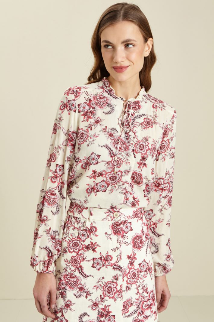 Blusa in creponne di viscosa Fashion Market