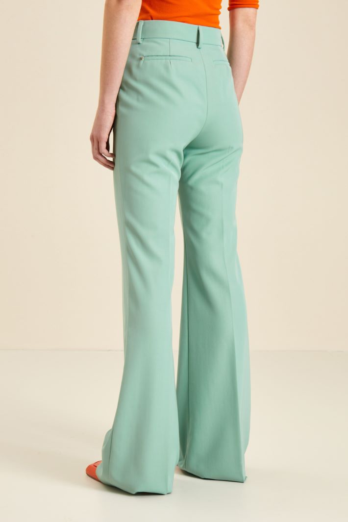 Pantaloni flare in gabardina Fashion Market