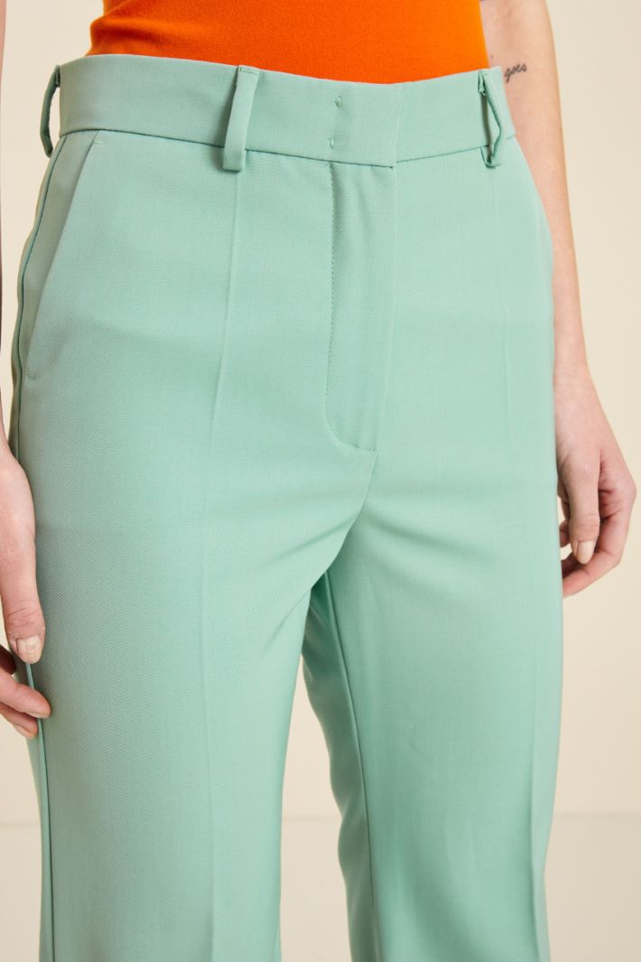 Pantaloni flare in gabardina Fashion Market