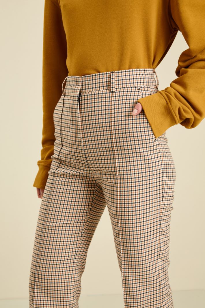 Pantaloni in cotone e lana Fashion Market