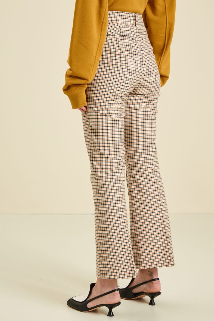 Pantaloni in cotone e lana Fashion Market