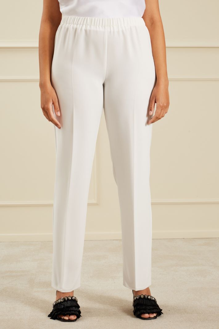 Pantaloni dritti in cady Fashion Market Pantaloni dritti in cady Fashion Market