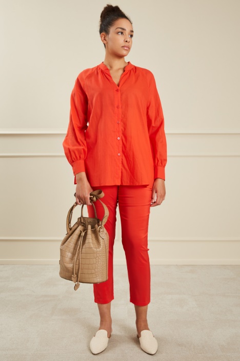 Pantaloni in popeline Fashion Market