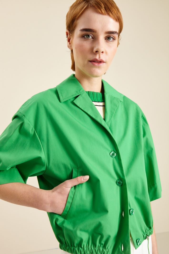 Giacca corta in popeline Fashion Market
