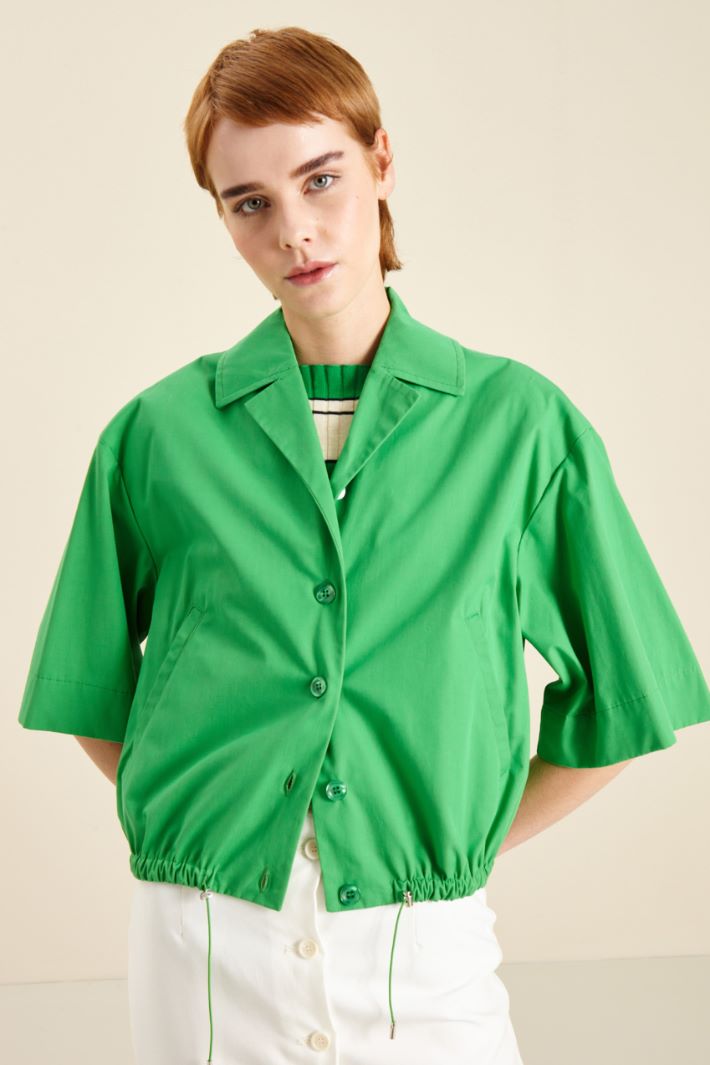 Giacca corta in popeline Fashion Market