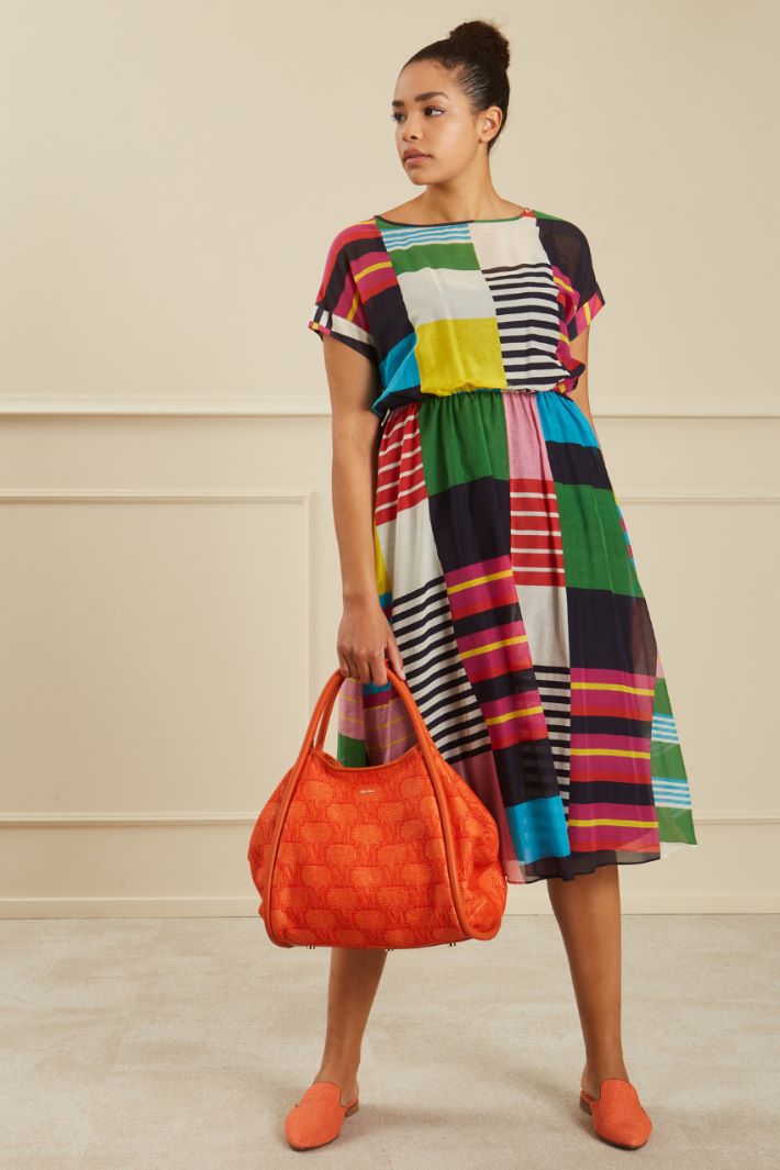 Abito in cotone e seta Fashion Market