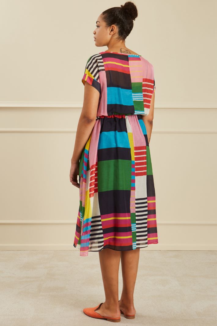 Abito in cotone e seta Fashion Market