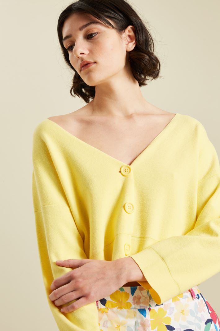 Cardigan in viscosa stretch  Fashion Market