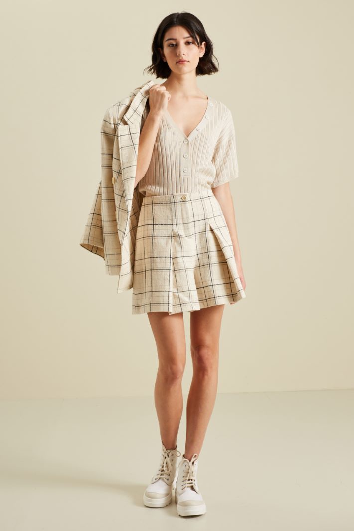 T-shirt in viscosa a coste Fashion Market