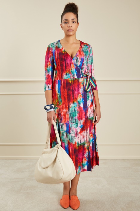 Abito a portafoglio in jersey Fashion Market