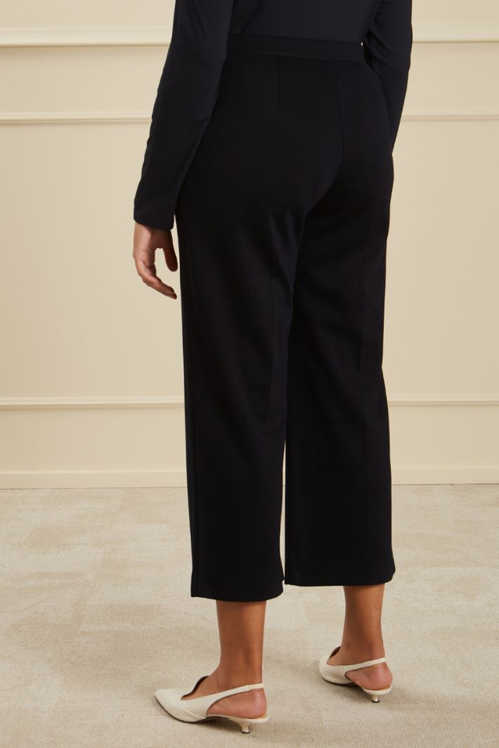 Pantaloni cropped in jersey  Fashion Market