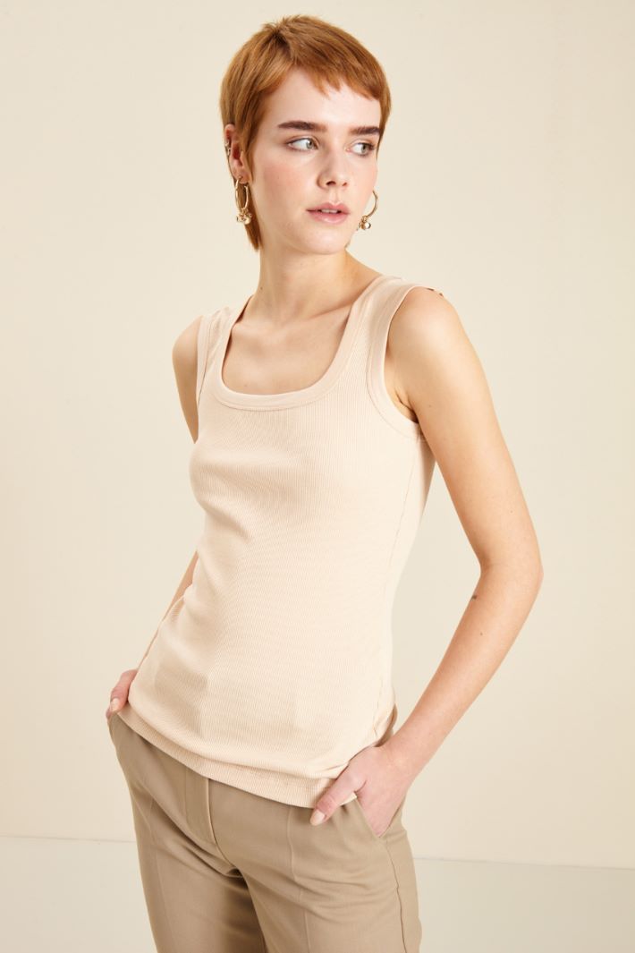 Canotta in cotone e seta Fashion Market