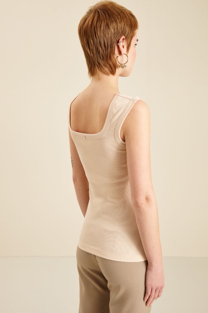 Canotta in cotone e seta Fashion Market