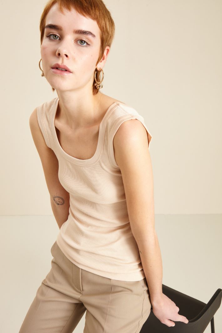 Canotta in cotone e seta Fashion Market